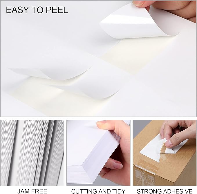 Address Labels (15,000/500 Sheets) - 1" x 2-5/8" Mailing Labels, 30 UP Shipping Sticker for Laser and Inkjet Printers
