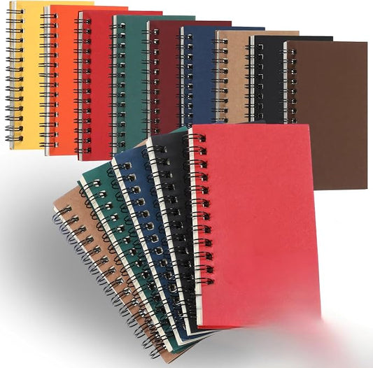 Jutom 18 Pcs Small Spiral Notebooks Memo Pads 3x5 Bulk Small Pocket Notepads Back to School Supplies Mini Notebook with Lined Mini Journals for Office & Work, 120 Pages (Multi Color)