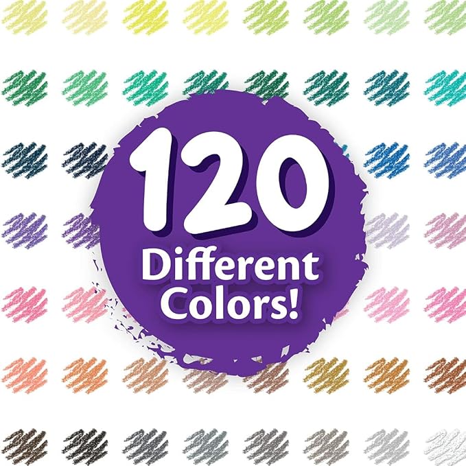 Crayola Colored Pencils Set for Kids (120ct), Cute School Supplies, Teacher Must Haves, Coloring Book Pencils, Bulk Colored Pencils for Boys & Girls, Ages 3, 4, 5