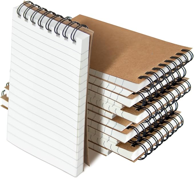 12 Pack 3x5" Mini Notebook, Small Spiral College Ruled Notepad for School | Pocket Notebook, Small Notebooks, Pocket Notepads, Lined Note Pads for Home Office Work Travel Meetings Travel Note Taking