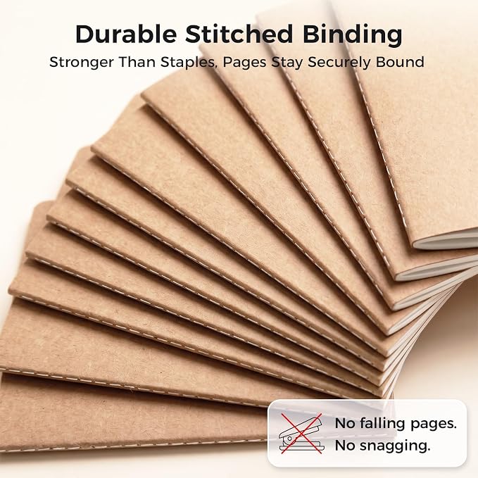 Koogel 24PCS Mini Notebooks Bulk, 3.5 x 5 Inch Small Blank Pocket Notebooks Memo Pad Tiny Journal Sketch Note Book Bulk for School Students Office Home Travel Supplies, 30 Sheets/60 Pages