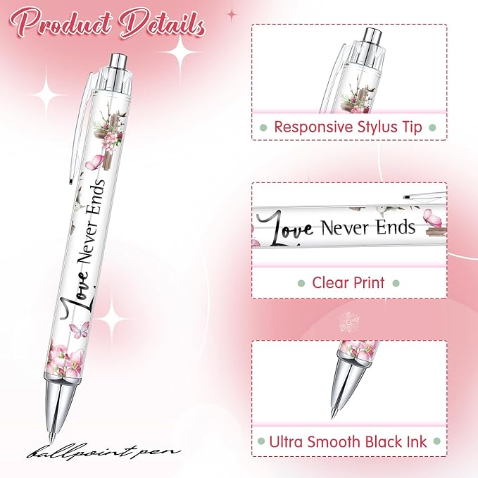 Colarr 12 Sets Christian Bulk Gifts for Women Bible Verse Pens Notebooks Religious VBS Scripture Ballpoint Pens Bookmarks Journal for Easter Sunday School Church Inspirational Supply(Cross)