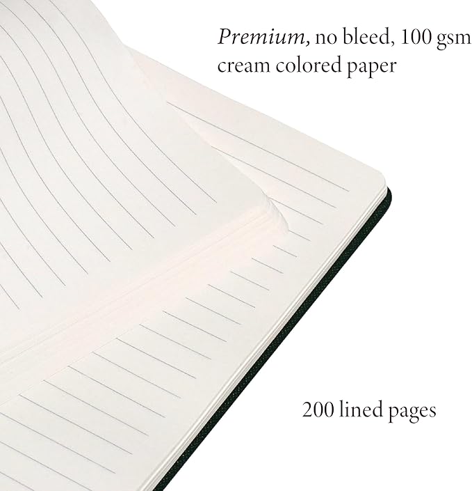ANECDOTE. Lined Journal Notebook, 192 Pages, A5 size: 8.3" x 5.4", Thick 100 GSM Paper, Ruled, Hardcover. Journal for Women and Men, Perfect Notebook for School, Work and Travel (Mustard)