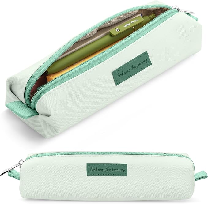 Mr. Pen- Cute Pencil Case Pouch, Multipurpose Canvas Bible Pencil Pouch | Smooth Zipper, Premium Material, Neat Stitches, Ideal for Stationery, Cosmetics, Electronics, School, Office, Travel