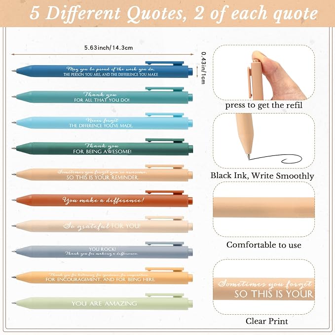 Tellingyou 20 Pcs Bulk Employee Appreciation Gifts A6 Notebook with Pens Back to School Gift Thank You for Teacher Student Team Office Coworker Staff Volunteers Affirmation Gifts (Fresh Colors)