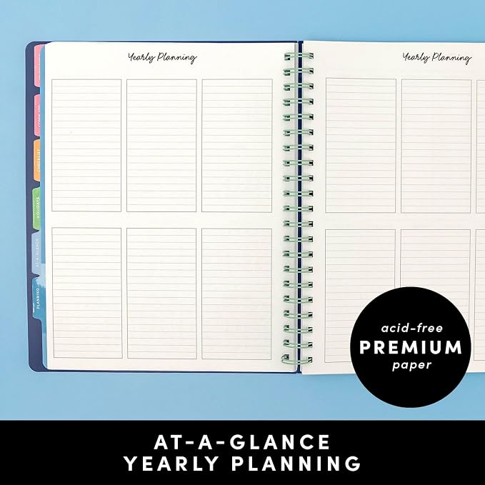 PAPERAGE Teacher Planner, Weekly & Monthly Academic Planner & Calendar, 12-Months, July 2026 - June 2027, (9.5" x 11"), Teacher Lesson Planning Book with Tabs, Stickers & Inner Pocket, Black