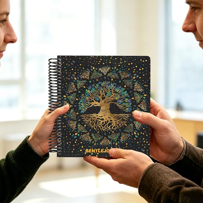 Hardcover Sketchbook,7.2" x 8.3" Spiral Bound Drawing Pad,World Tree | 150gsm(92lb)Acid-Free Thick Paper,Blank Art Journal for Adults,Artists&Beginners,Ideal for Sketching,Doodling and Mixed Media
