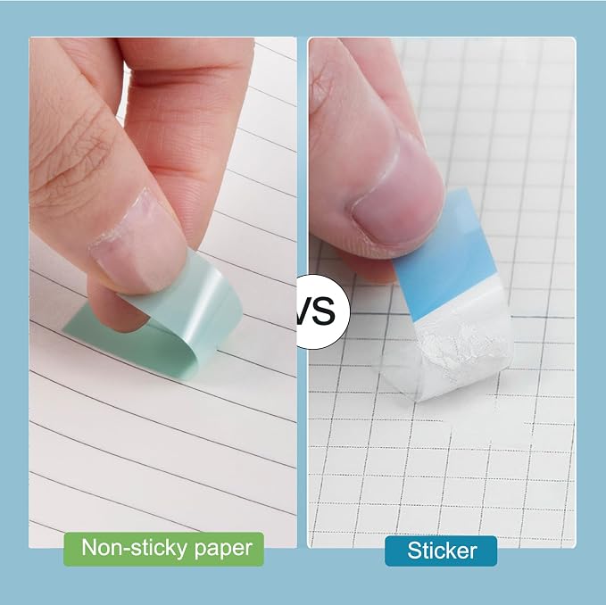 Golcellia Sticky Tabs, Soft Pastel Book Tabs for Notebooks, 300 Pcs | Writable soft pastel paper tabs for books, notes, journals and files, repositionable markers for study, office and home