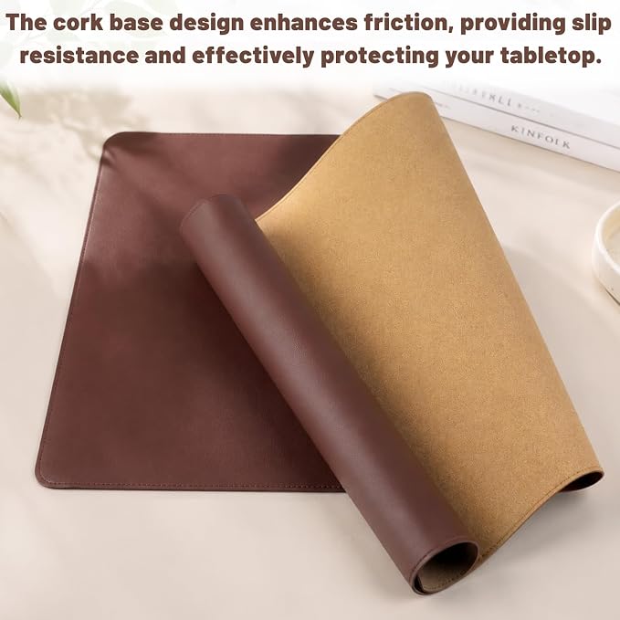 Desk Pad, Desk Matt for Desktop, Keyboard Mats for Desk, Large Desk Mat | Cork Desk Mat, Mouse Pads for Desk, Desk Pad Mat, Large Mouse Pad for Desk, Keyboard Mat, Computer Mats for Desktop