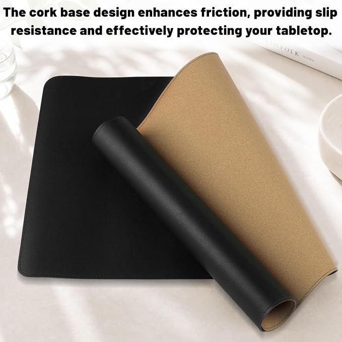Desk Pad, Desk Matt for Desktop, Keyboard Mats for Desk, Large Desk Mat | Cork Desk Mat, Mouse Pads for Desk, Desk Pad Mat, Large Mouse Pad for Desk, Keyboard Mat, Computer Mats for Desktop