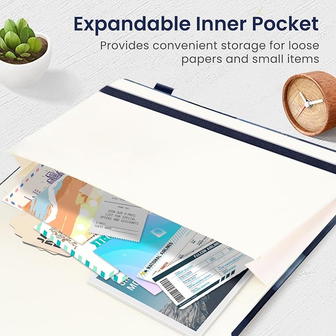 Taja Lined Journal Notebook for Women & Men, Hardcover Leather Journal for writing, A5 College Ruled Notebook for Work & Note Taking, Perfect for Office School Home Supplies, 160 Pages, Starry Night