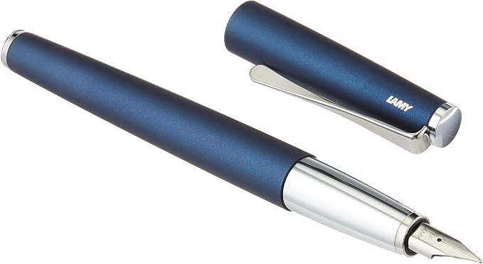 LAMY Imperial Blue Studio Fountain Pen with Extra-Fine Nib and Blue Ink (L67IBEF)