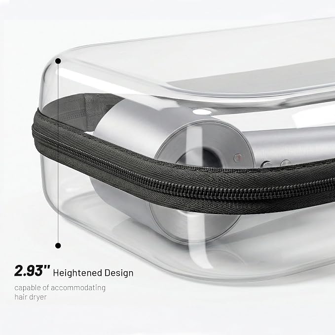 Travel Toiletry Bag for Men,Clear Hard Shell Zipper Case,2pcs Large Capacity Portable Toiletry Organizer Dopp Kit Water-Resistant Shaving Bag For Toiletries Accessories,Makeup Cosmetic Bag For Women