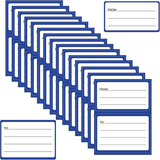 Mailing Labels for Packages 60 Pcs to from Return Address Labels for Envelopes 4.5x3.5Inch Blank Self Adhesive Shipping Label Handwriting to/from Mail Label Stickers Address Tags