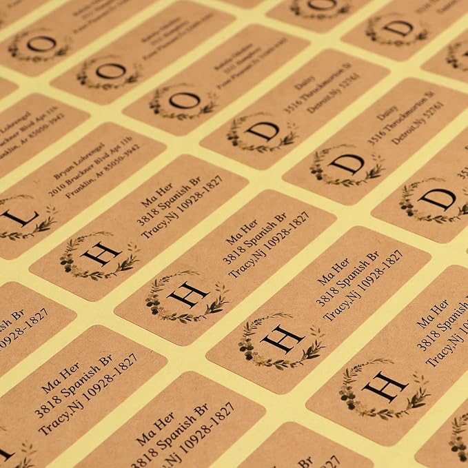 Custom Address Labels-Personalized Address Labels, Return Address Labels with Strong Adhesion,Can Be Used for Cardboard,Paper,Plastic Glass Metal (2.6x1 Inch, Set of 100)