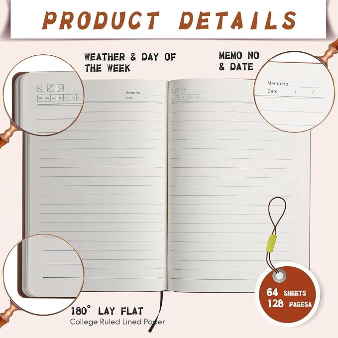 PerKoop 36 Pcs A5 PU Leather Journals for Laser Engraving, 8.1 x 5.6 Inch Lined Notebook Blanks 128 Pages, Lay Flat Ruled Writing Notebooks for DIY Crafting Office School Gifts (Morandi Color)