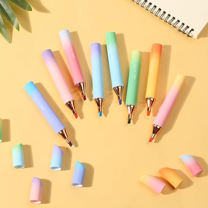 Mr. Pen- Glitter Highlighters, 8 Pack, Sunshine Colors | Chisel Tip Glitter Highlighter Markers for Journaling, Notes, Planners & Creative Highlighting