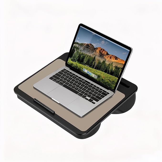 Jotsome Leather Desk Mat, Non-Slip Desk Blotter Pad - Desk Protector for Office, Home, Lap Desk, Laptop, and Desktop, Gift for The Holidays (Beige, 17" x 12")