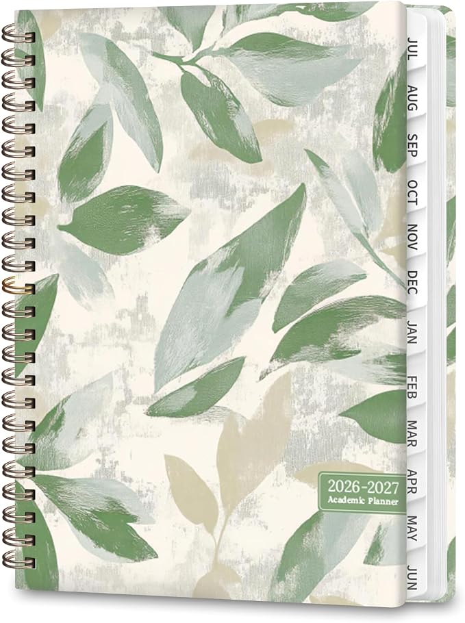 Planner 2026-2027, Weekly and Monthly Academic Year Calendar Planner, July 2026 - June 2027, Daily Agenda Book for Office School Supplies, A5(6.3'' x 8.5'')
