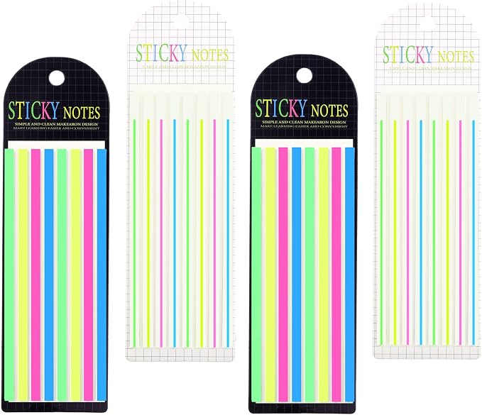 640 Pcs Mahjong Line Finder Reader Notes, Highlighter Tape Stripe, Transparent Sticky Mahjong Cards Rule Reader, Mahjong Accessories for Player, Beginner, No Adhesive Residue & Reusable