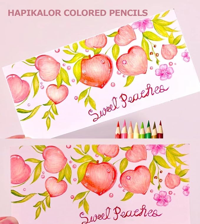 Hapikalor 72 Colored Pencils for Adult Coloring Books, Professional Coloring Pencils Set, Art Supplies for Drawing, Sketching, Gifts for Teens