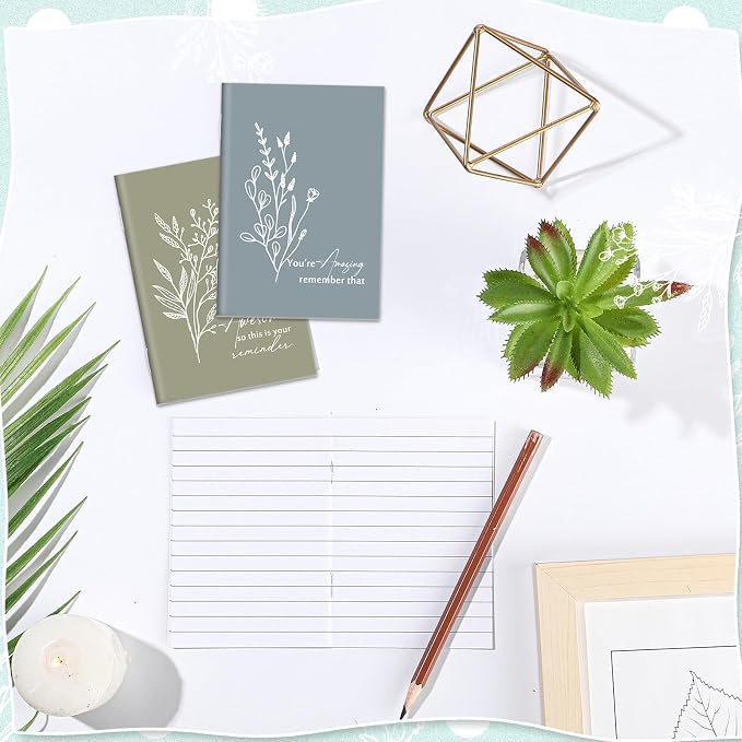 Feifeiya 30 Pcs Motivational Mini Notebooks Bulk Pocket Inspirational Journals Notepads Back to School Gifts Bulk for Teacher Employee Coworker Office Staff Nurse Social Worker(Appreciation)