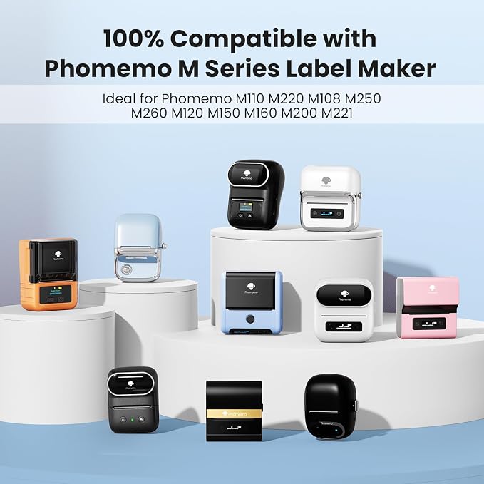 3 Rolls Phomemo Transparent Labels, 1.57'' x 2.36'' (40 x 60mm) Sticker for Phomemo M220 M110 M108 M250 M260 M221 M120 M150 Label Maker, for Barcode, Qr Code, Box, Name | for Phomemo M220 M110 M108 M221 M120 M250 M260 M150 Label Maker, for Barcode, Qr ...