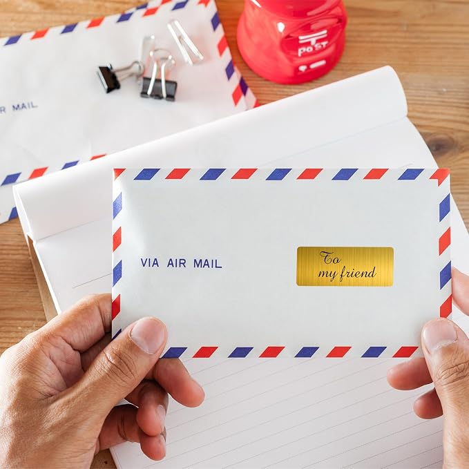 1" x 2-5/8" Colored Address Labels, 600 Bright Laser Gold Label Stickers- Laser/Ink Jet Printer Mailing Labels, 8.5"x11" 20 per Sheet
