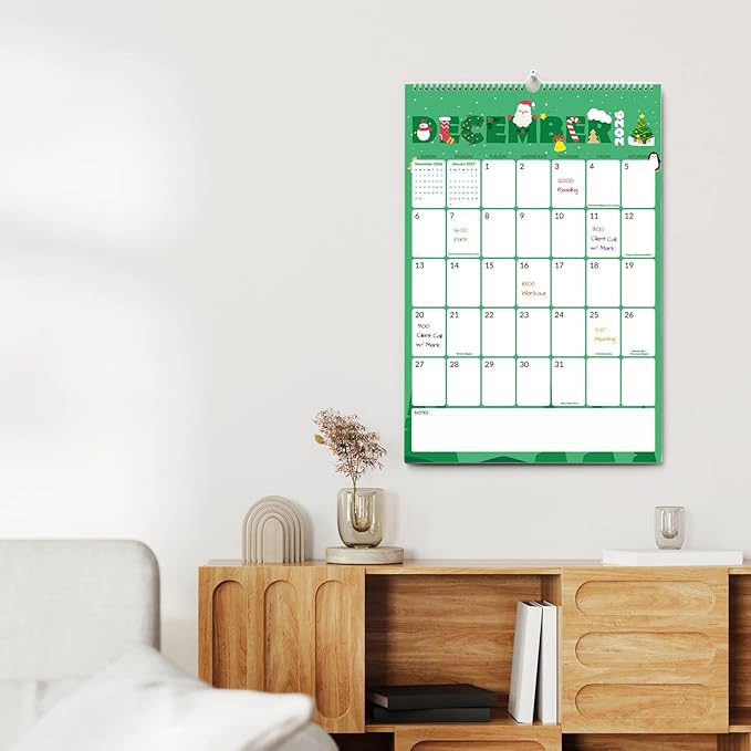 SUNEE 2026-2027 Wall Calendar Large 22.75"x15.5", 21 Month July Calendar (Ends March 2028), Vertical Extra Large, Cute