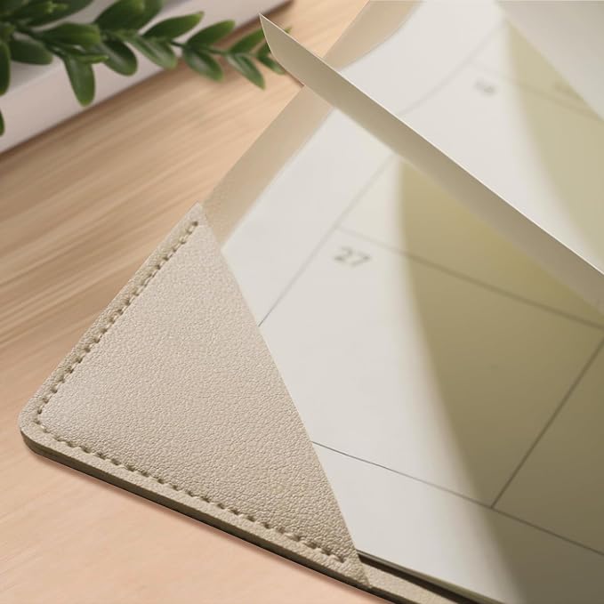 Desk Calendar 2026-2027 with Desktop Mat （22" x 17"）– Jul. 2026 - Dec. 2027 (Apricot)