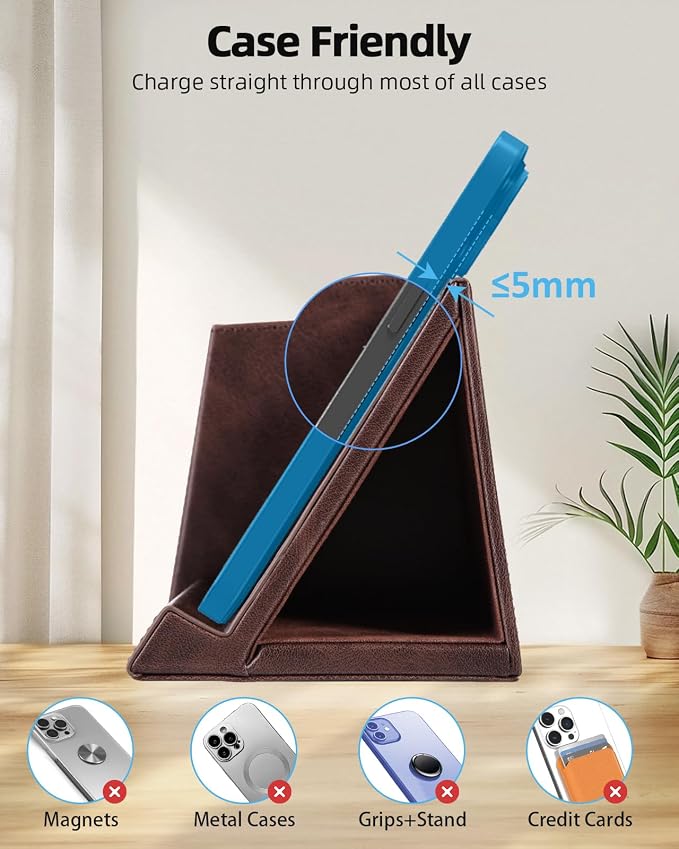 Desk Organizer with Wireless Charger, Digital Clock, Thermometer & Hygrometer - Multi-Functional Pencil Holder, Office Desk Accessories Storage Caddy for Home, Office, Men, Women (Battery Included)