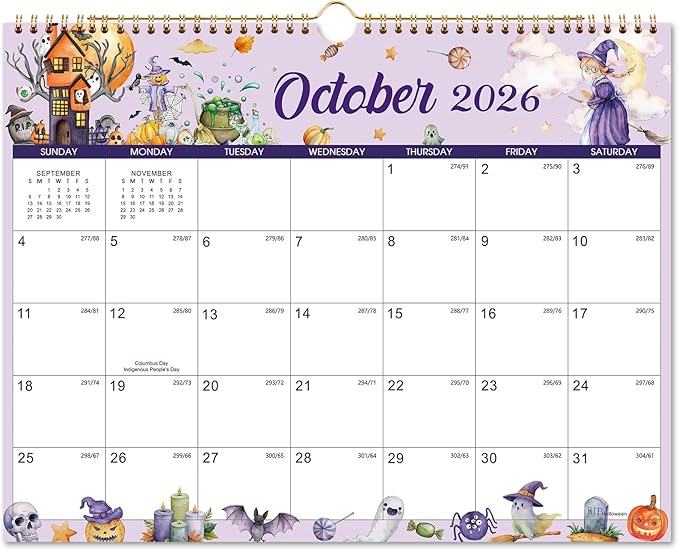 Calendar 2026-2027 - Wall Calendar 2026-2027, Jul 2026 - Dec 2027 | Large Wall Calendar 26-27, 15"" x 11.5"", 18 Months Calendar July with Hanging Loop, Perfect Wall Calendars for Organizing