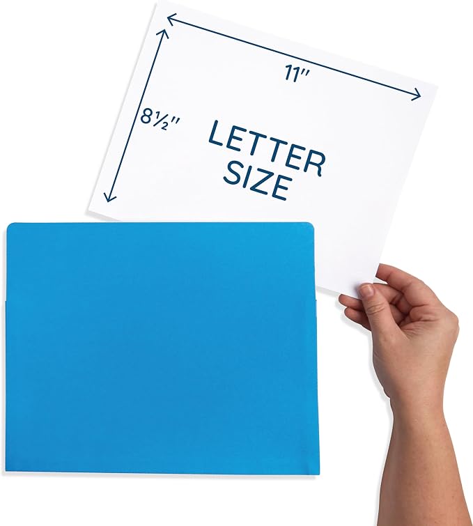 Blue Summit 10 Expanding File Pockets, Accordion File Folders Letter Size, 3.5” Expandable Pockets, Assorted Colors (Pack of 2)