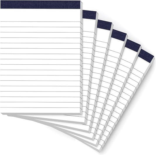 Small Note Pads 4x6 Mini Notepads 4x6 Lined Writing Pads of Paper 4x6 Memo Pads 4x6 Small Paper Pads 4 x 6 Scratch Pads 4x6 Server Pads 4x6 Small Pocket Notebook 6 Pack Server Note Pads 30 Sheets/Pad