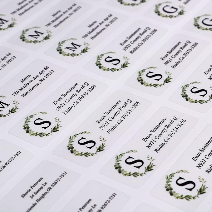 Custom Address Labels-Personalized Address Labels, Return Address Labels with Strong Adhesion,Can Be Used for Cardboard,Paper,Plastic Glass Metal (2.6x1 Inch, Set of 100)