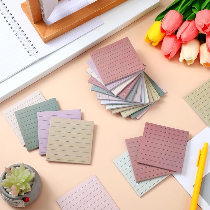 Yinder 24 Pcs Sticky Notes Gifts Bulk,No Words,Boho