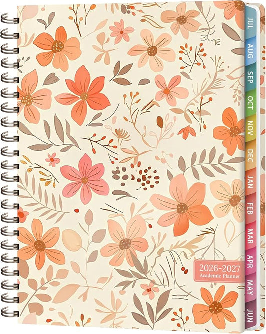 Planner 2026-2027, Weekly and Monthly Academic Planner, July 2026 - June 2027, Hardcover Calendar Agenda Book for School Year Planning, School Supplies for Teacher and Student, Letter Size(8.5'' x 11'')