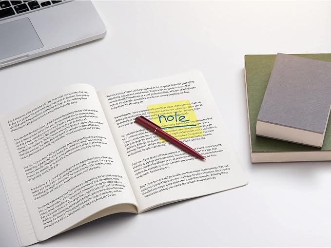 Office Depot® Brand Translucent Sticky Notes, with Storage Tray, 3" x 3", Clear, 50 Notes Per Pad, Pack of 12 Pads