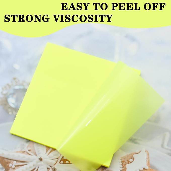YOUDEFUL 800Pcs Transparent Sticky Notes, Bright Yellow Clear Sticky Notes, 3"x3" Waterproof Translucent Sticky Note Pads, Index Tabs, Clear Post it Notes for Bible Study, See Through Sticky Notes