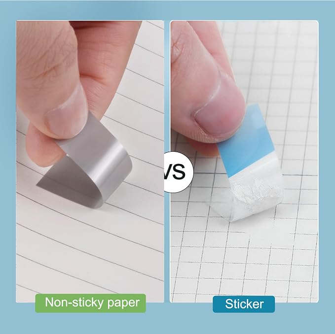 Golcellia Sticky Tabs, Neutral Book Tabs for Notebooks, 300 Pcs | Writable neutral paper tabs for books, notes, planners and files, repositionable page markers for school, office and home