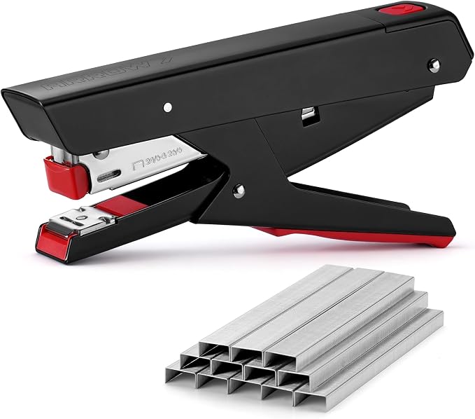 Arrow Plier Stapler Set, Metal Hand Stapler with 2520 Staples | Full Strip, 25 Sheet Capacity, Dual-Mode Anvil, One-Touch Staple Loading, Ergonomic Grip, For Office, School, Packaging