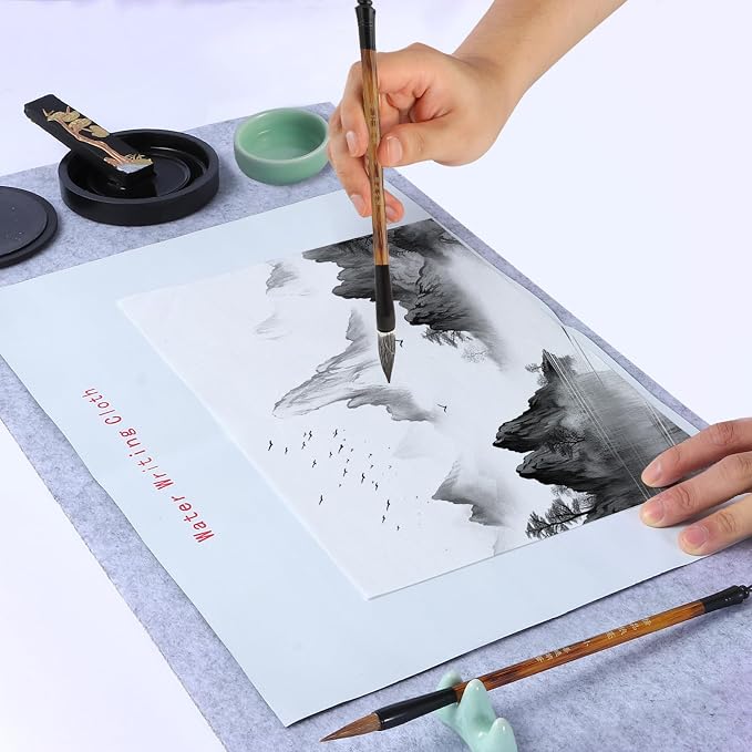 Chinese Calligraphy Brushes Set | Professional Sumi Water Writing, Japanese Painting Set, For Beginners