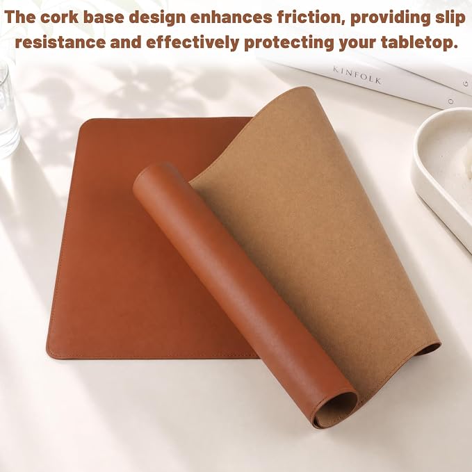 Desk Pad, Desk Matt for Desktop, Keyboard Mats for Desk, Large Desk Mat | Cork Desk Mat, Mouse Pads for Desk, Desk Pad Mat, Large Mouse Pad for Desk, Keyboard Mat, Computer Mats for Desktop
