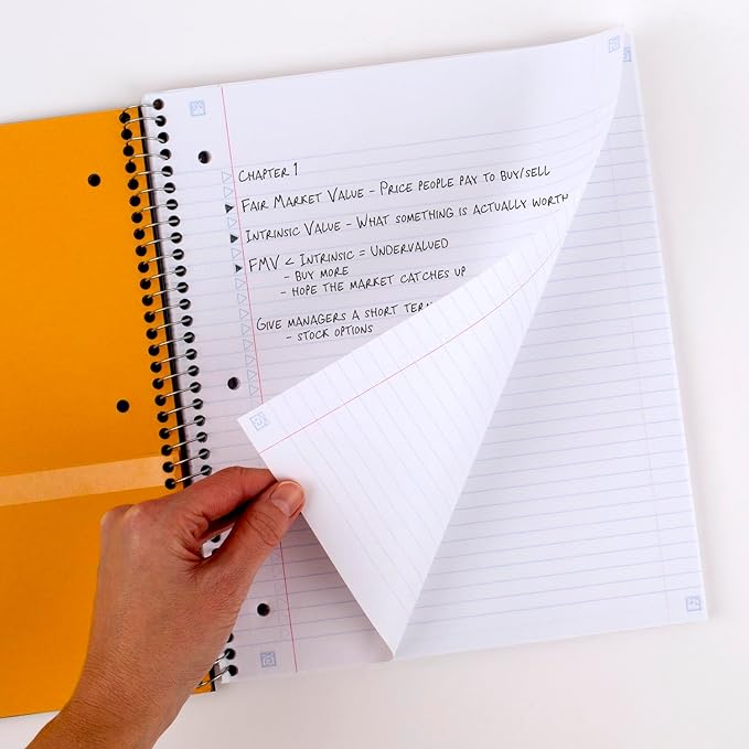 Five Star Spiral Notebook + Study App, 3 Subject, College Ruled Paper, 8.5" x 11", 150 Sheets, Blue (Color May Vary) (820003NH0), (Pack of 6)