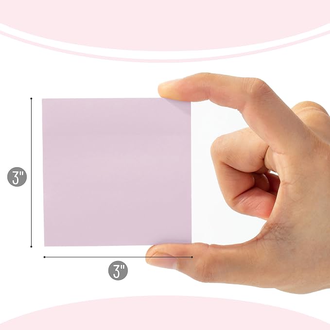 Mr. Pen- Sticky Notes, 3"x3", 12 Pads, 600 Sheets, Colorful | Sticky Notes Bulk, Self-Stick Note Pads, Perfect for Office, School, Home, Study & Organization