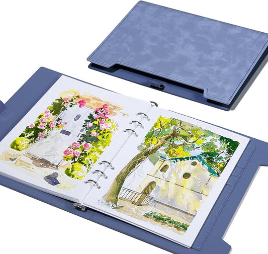 Lightwish Watercolor Sketchbook,100% Cotton Acid Free Watercolor Journal,300gsm/140lb Cold Press Watercolor Paper for Artists,Adults,Students,20 Sheets,9.25 * 6.3 Inches