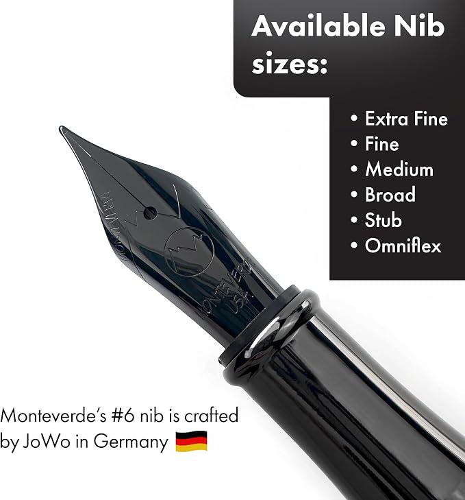 Monteverde Invincia Vega Starlight Purple Fountain Pen - Fine Nib, Artistic Design, Precision Writing Instrument