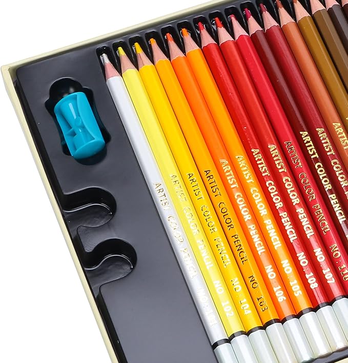 Pastel Colors Colored Pencils Set, Oil Pastel Pencils for Artists, Colored Pencils Oil Based Soft Core Color Pencils Set For Painting Sketching (72 color lead)