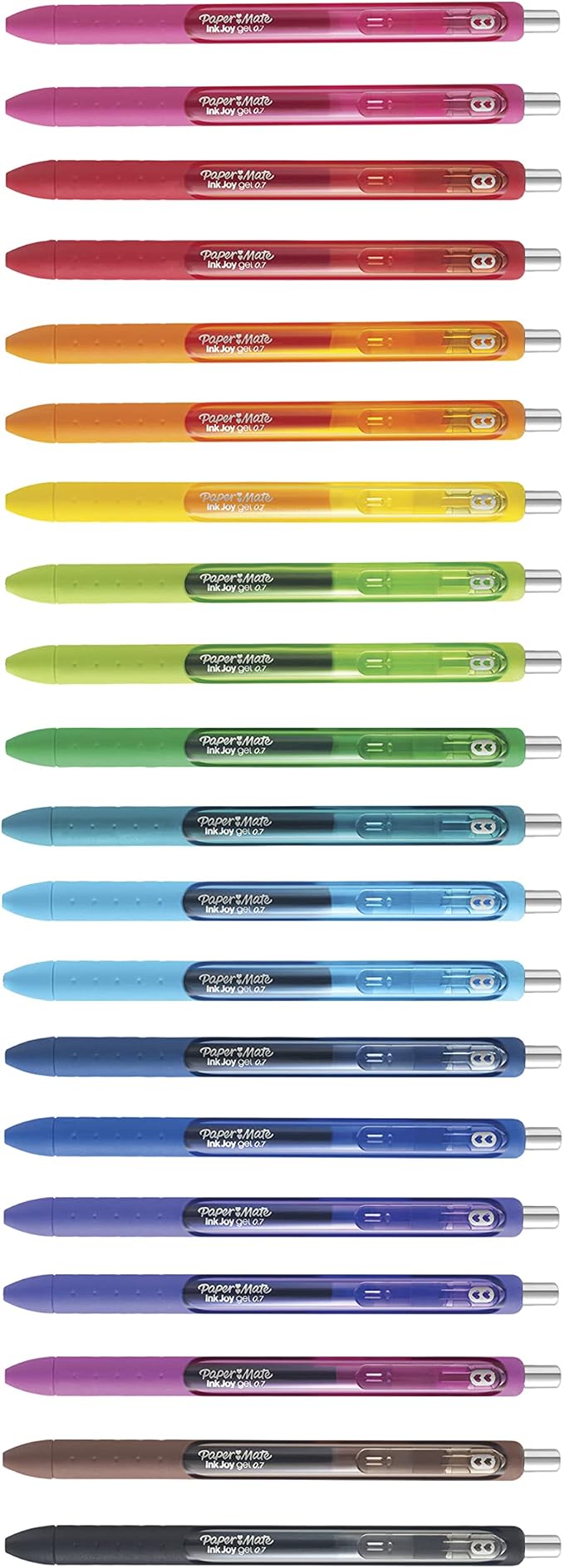 Paper Mate InkJoy Gel Pens,Medium Point (0.7mm),Assorted Colors,- Back to School Supplies,Teacher Essentials,Journaling,Writing,Note-Taking,20 Count (Pack of 12)