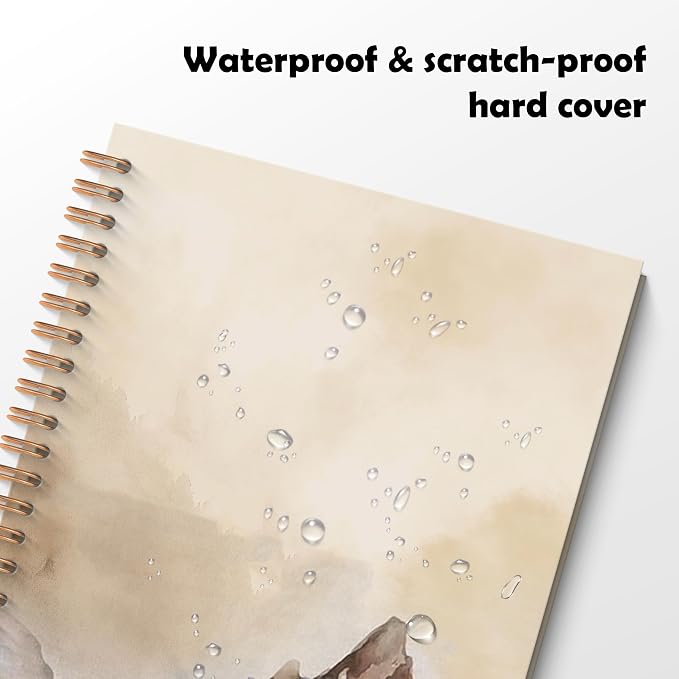 Watercolor Mountain Landscape Spiral Notebook, Gifts for Nature Lovers Journal, Travel Journal Notebook, Gifts for Travelers Women Men, 5.5x8.3 Inch